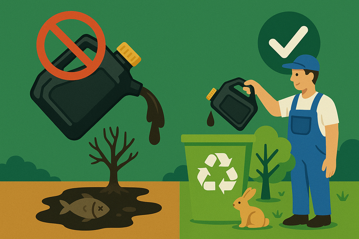 Colectarea și reciclarea uleiului de motor uzat